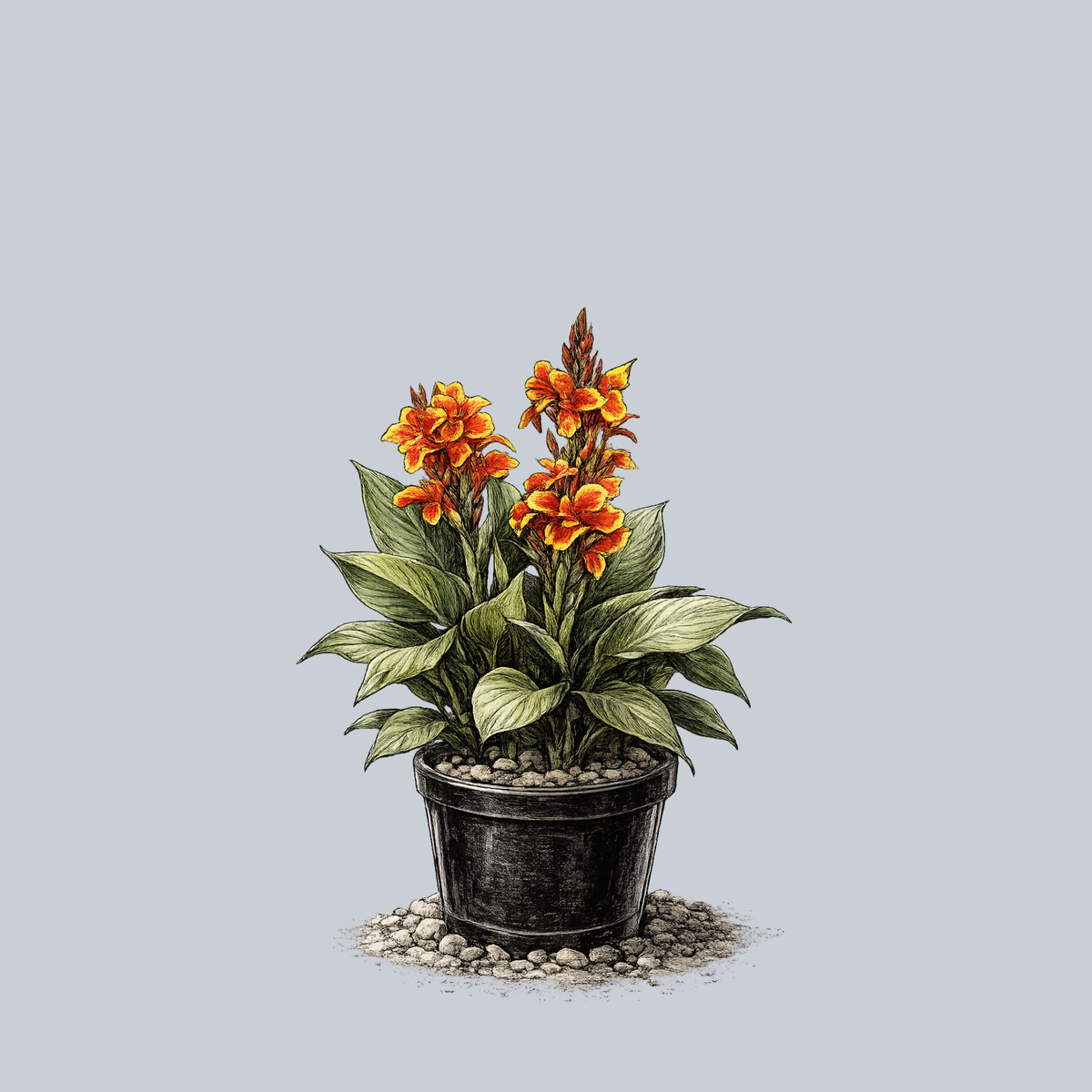canna house plant Cannova Red Golden Flame Canna Lily – Plant Detectives