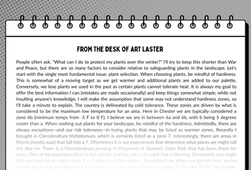 From The Desk of Art Laster - November 2025