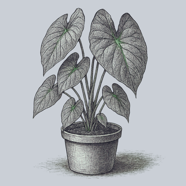 Black Beauty Elephant Ear