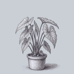 Black Stem Elephant Ear