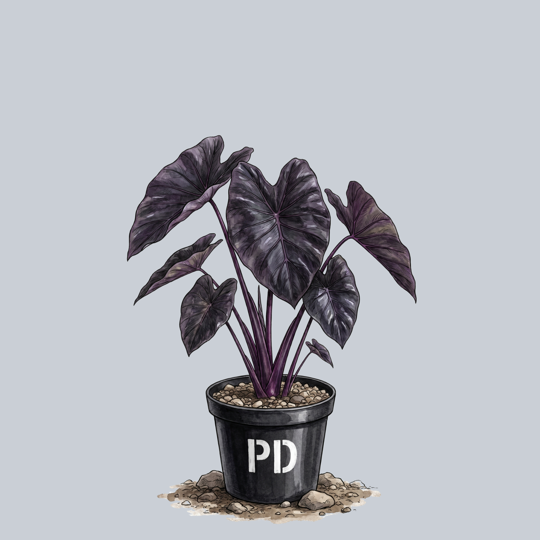 black leaf elephant ear plant Black Coral Elephant Ear – Plant Detectives