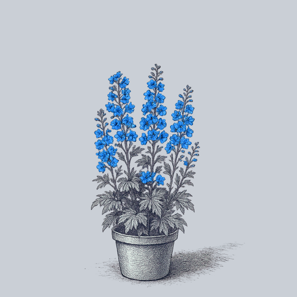 Blue Bird Delphinium