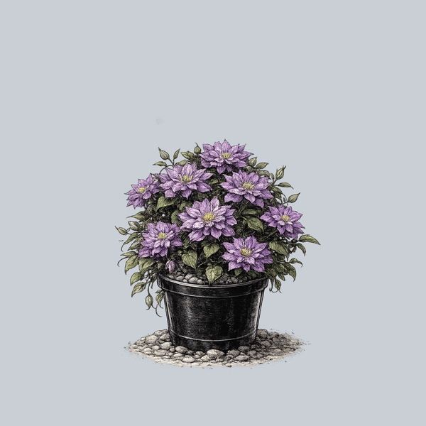Blue Explosion Clematis