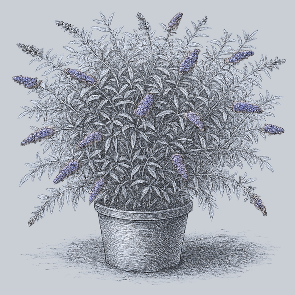 Blue Knight Butterfly Bush