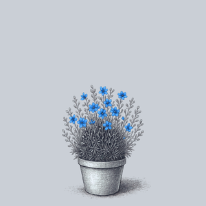 Blue Mirror Delphinium