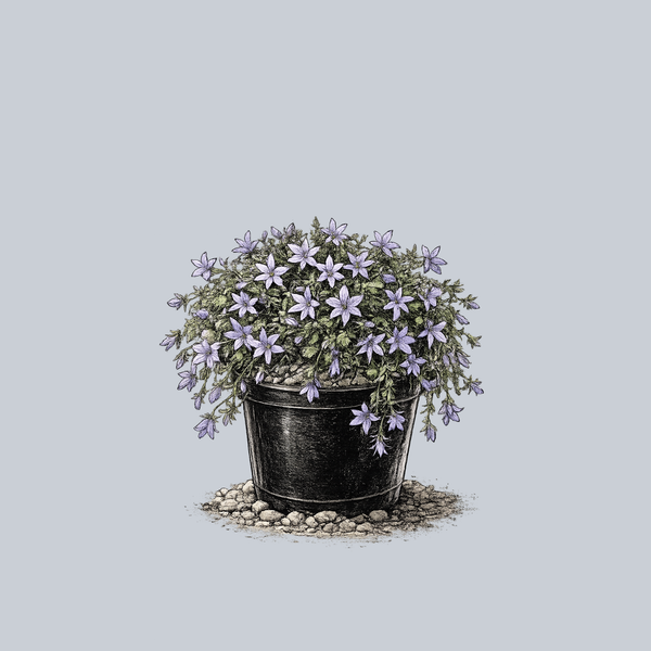 Blue Waterfall Serbian Bellflower