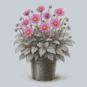 Curtain Call Rose Anemone