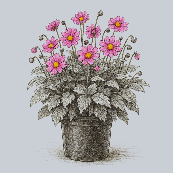 Curtain Call Rose Anemone