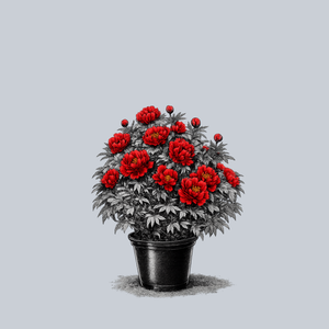Dark Red Tree Peony