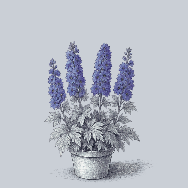 Dark Blue Dark Bee Delphinium