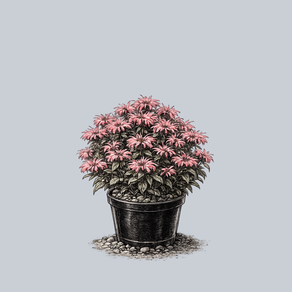 Electric Neon Coral Bee Balm