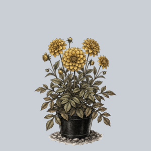 Gold Crown Dahlia