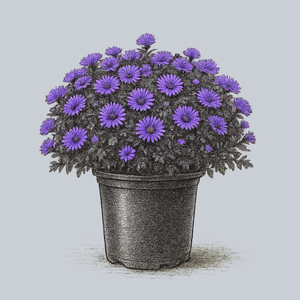 Grape Crush New England Aster