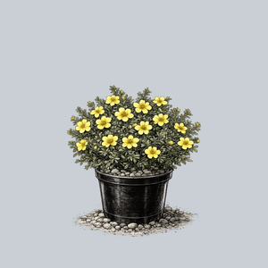 Happy Face Yellow Potentilla