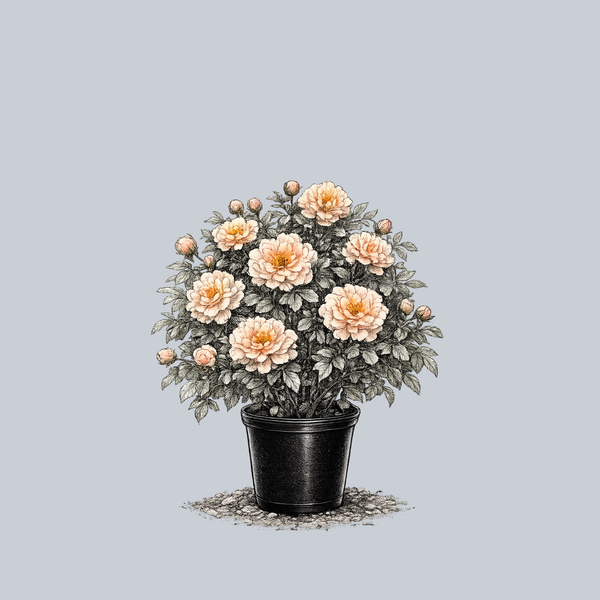 Itsy Bitsy Peach Miniature Rose
