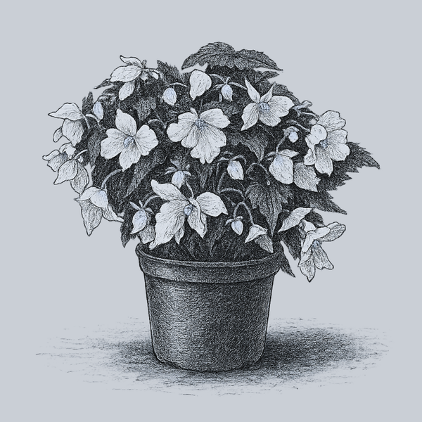 Joy Mocha White Nonstop Begonia