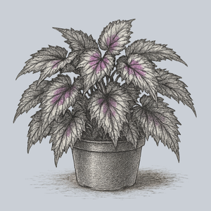 Jurassic Jr. Red Splash Rex Begonia