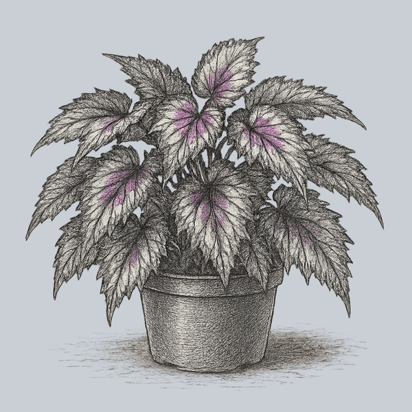 Jurassic Jr. Red Splash Rex Begonia