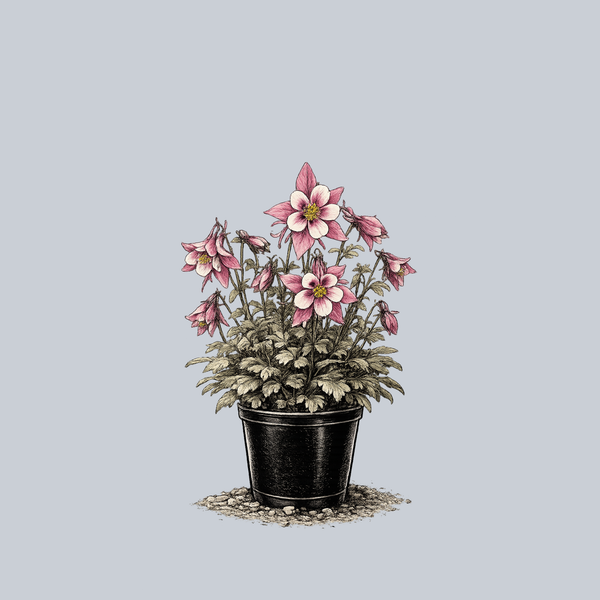 Kirigami Rose and Pink Columbine