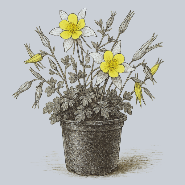 Kirigami Yellow Columbine