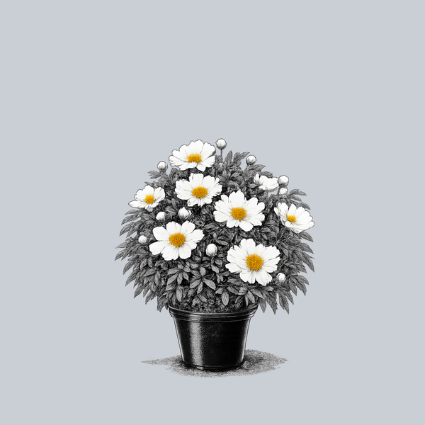 Krinkled White Peony