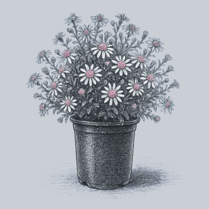 Lady in Black Calico Aster