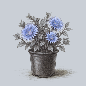 Mel's Blue Stokes' Aster