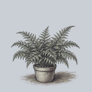 Metallic Painted Fern