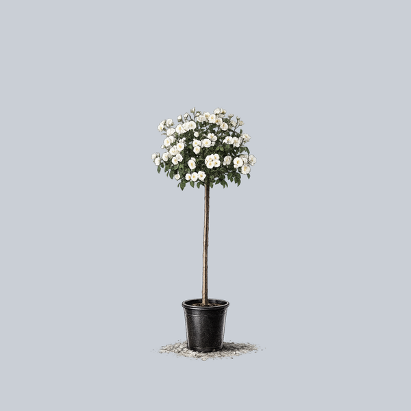 Nitty Gritty White Rose Patio Tree