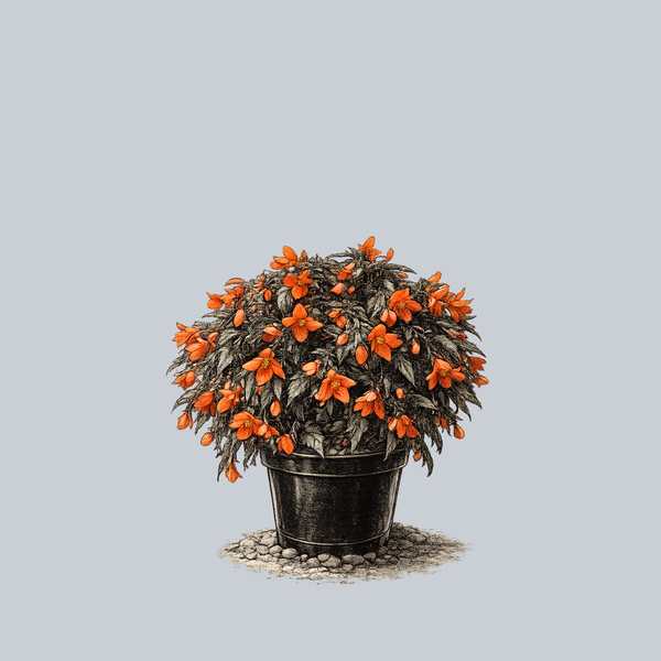 Orange Lantern Begonia