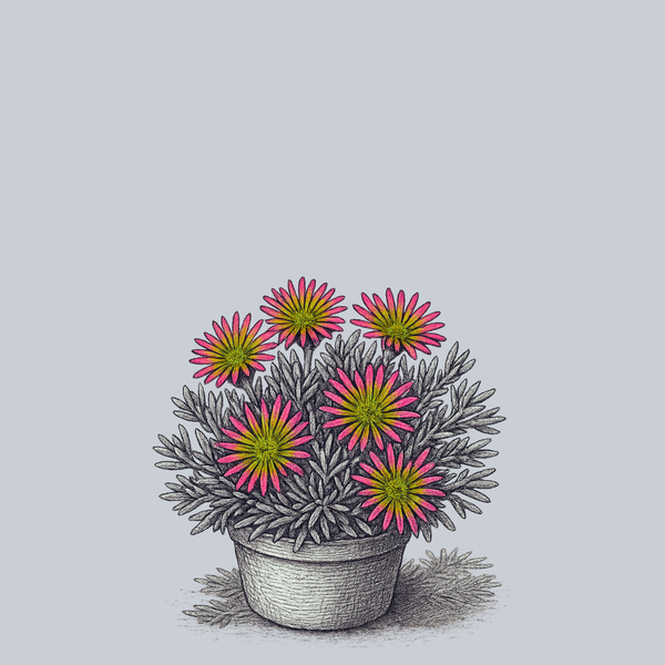 Ocean Sunset Orange Glow Ice Plant