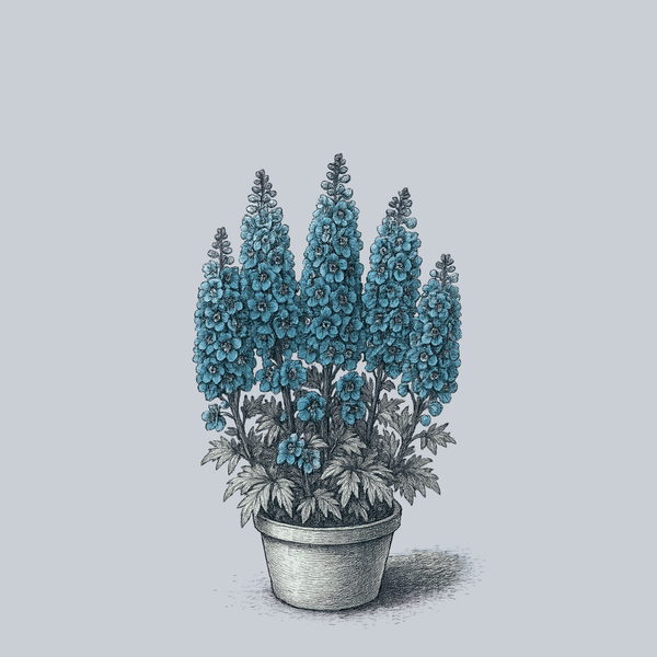 Pacific Giant Summer Skies Delphinium