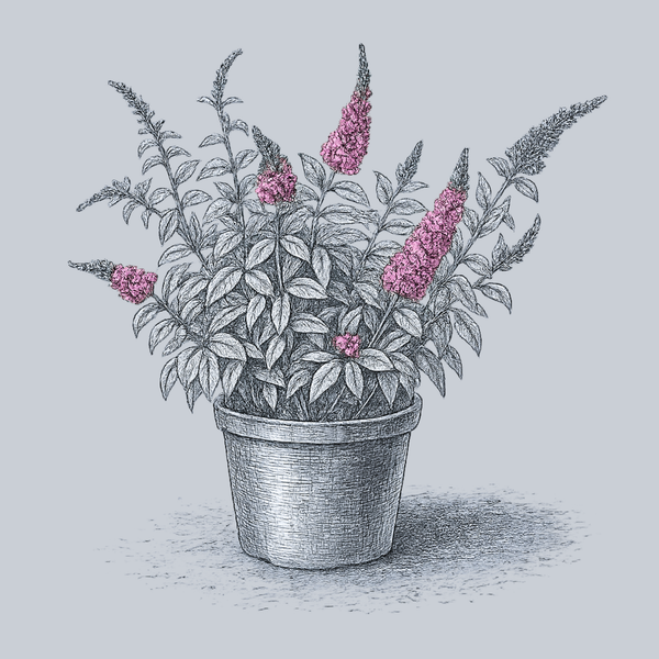 Pink Cascade Butterfly Bush