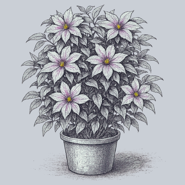 Pink Champagne Clematis