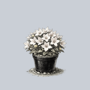 Pop Star White Balloon Flower