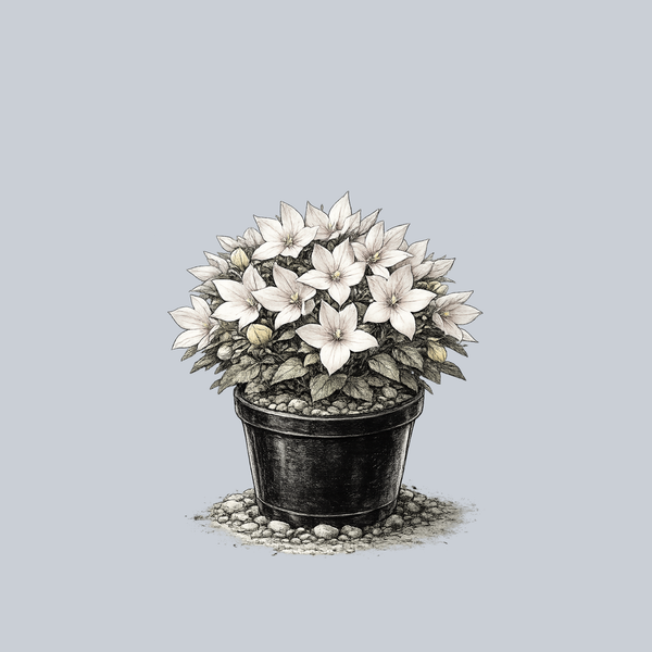 Pop Star White Balloon Flower
