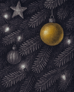 Decorated Fraser Fir Christmas Tree