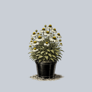 PowWow White Coneflower