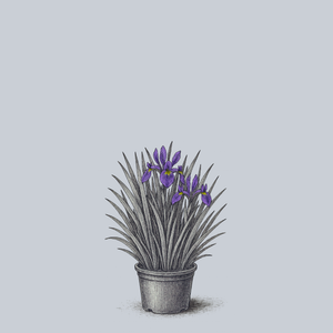 Purple Flame Blueflag Iris
