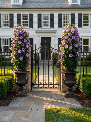 Purple Pillar Rose of Sharon in containers