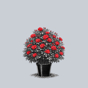 Red Double Knock Out Rose