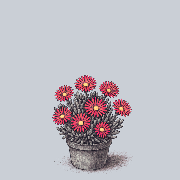 Rock Crystal Neon Red Ice Plant