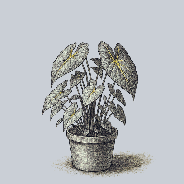 Royal Hawaiian White Lava Elephant Ear