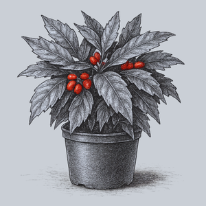 Sawtoothed Japanese Aucuba