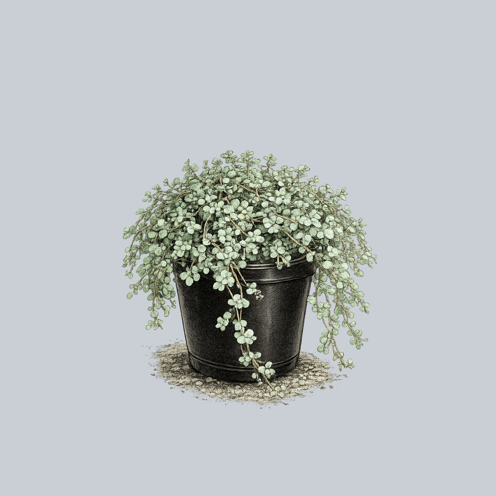 small silver plant pot Silver Sparkles Plant – Plant Detectives