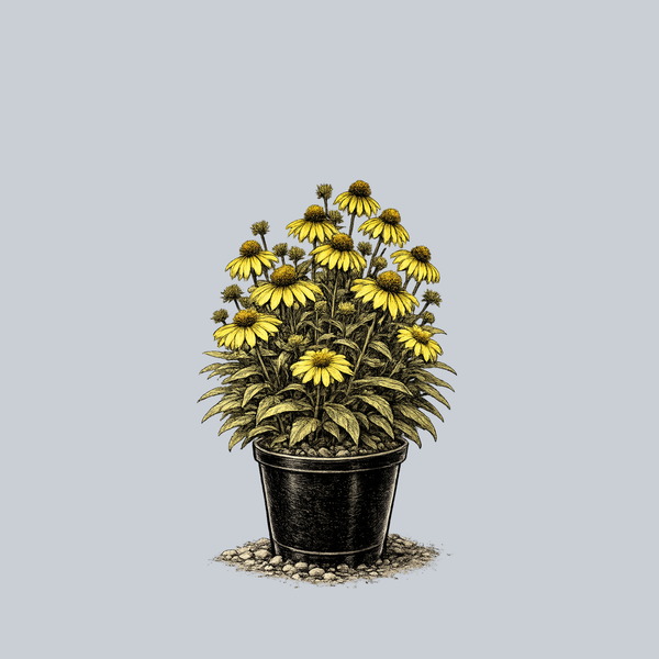 Sombrero Lemon Yellow Coneflower