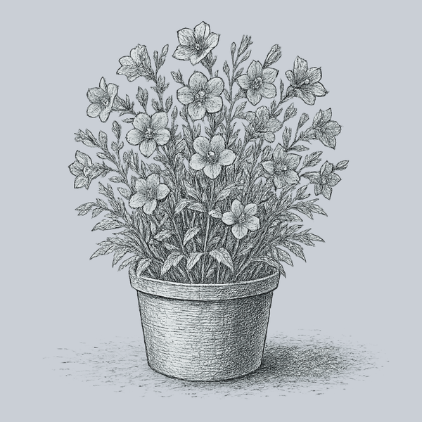 Takion White Peach-Leaved Bellflower