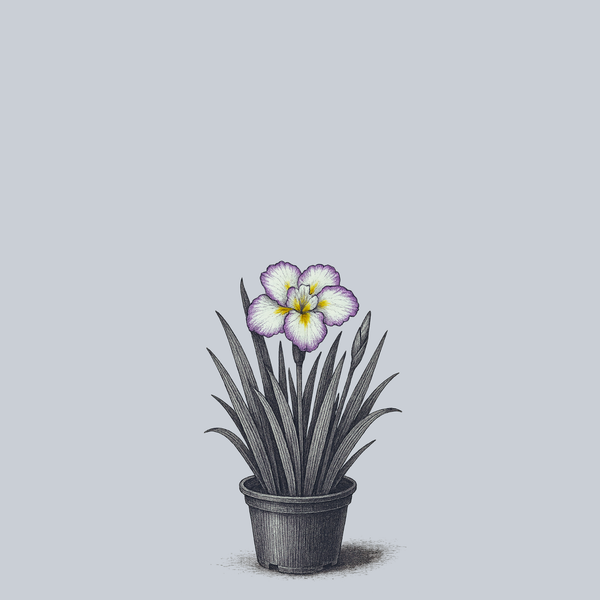 Tiramisu Dinner Plate Japanese Iris