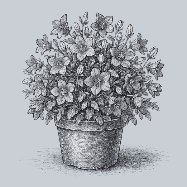 White Clips Carpathian Bellflower