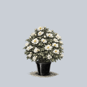 White Knock Out Rose